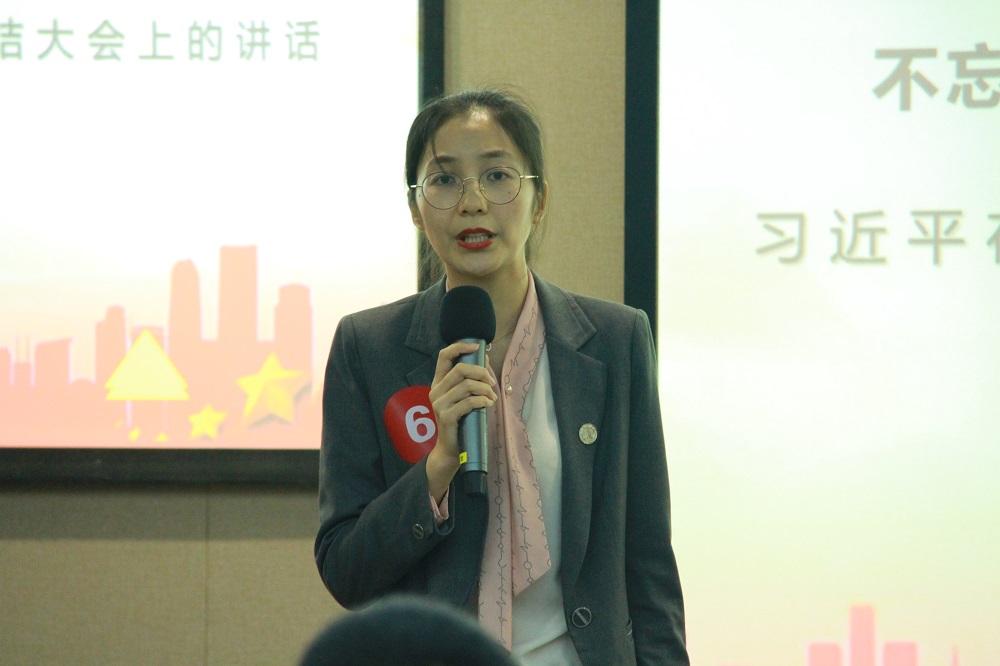 财务金融学院辅导员葛欢进行理论宣讲 财务金融学院辅导员葛欢进行理论宣讲