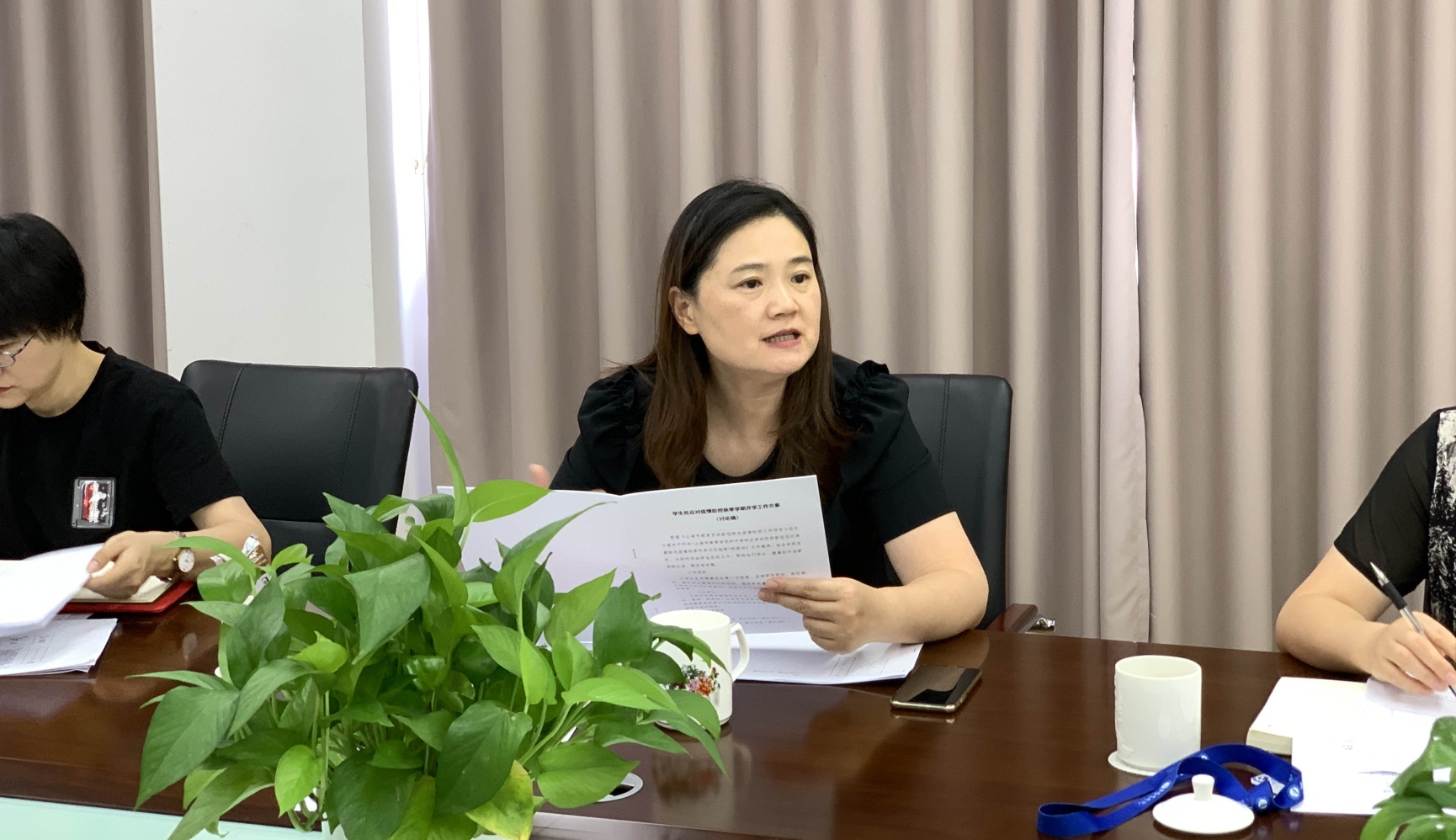 图为翁德玮讲话