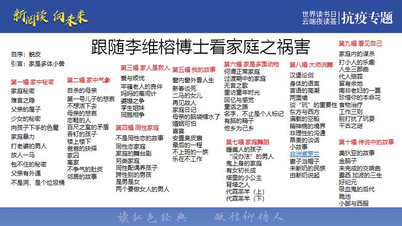 图为李正云老师领读视频截图 图为李正云老师领读视频截图